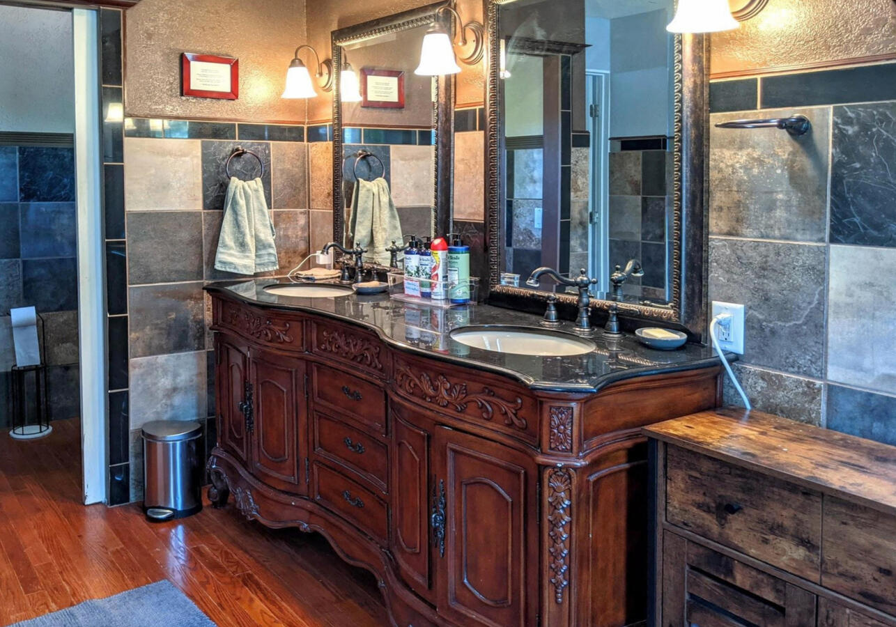 swimming pool and patio